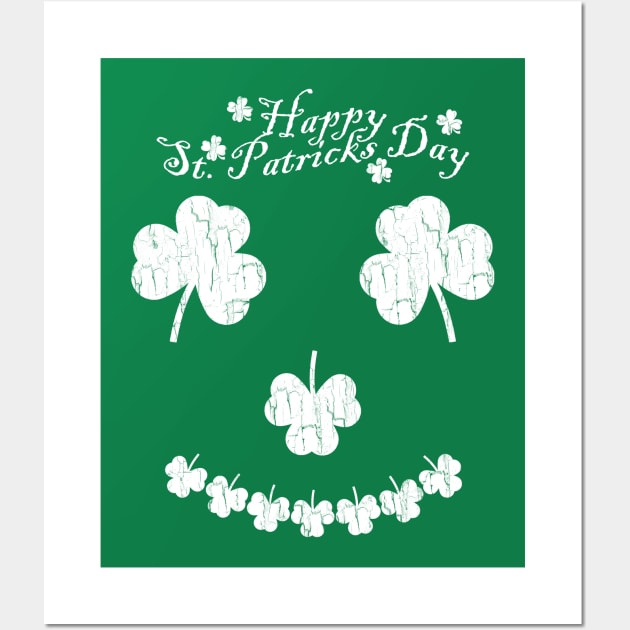 Funny T-Shirt Vintage Happy St Patrick's Day Wall Art by SparkStyleStore